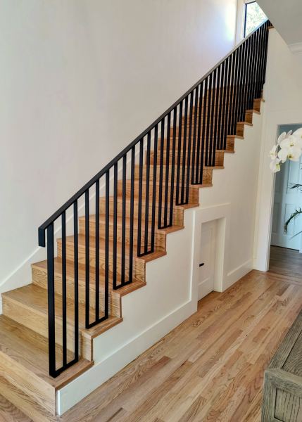 Stair Railing — Stair railing in St. Helena, California built with 3/8" x 2" rail cap and 3/8" x 1" pickets